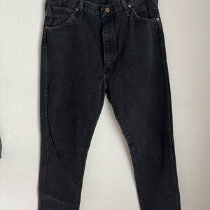 90s Wrangler Black Straight Jeans Classic Fit MADE IN USA
